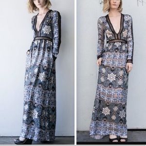 For Love & Lemons Juliet Maxi Dress XS